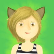 Cat ears stripe shirt